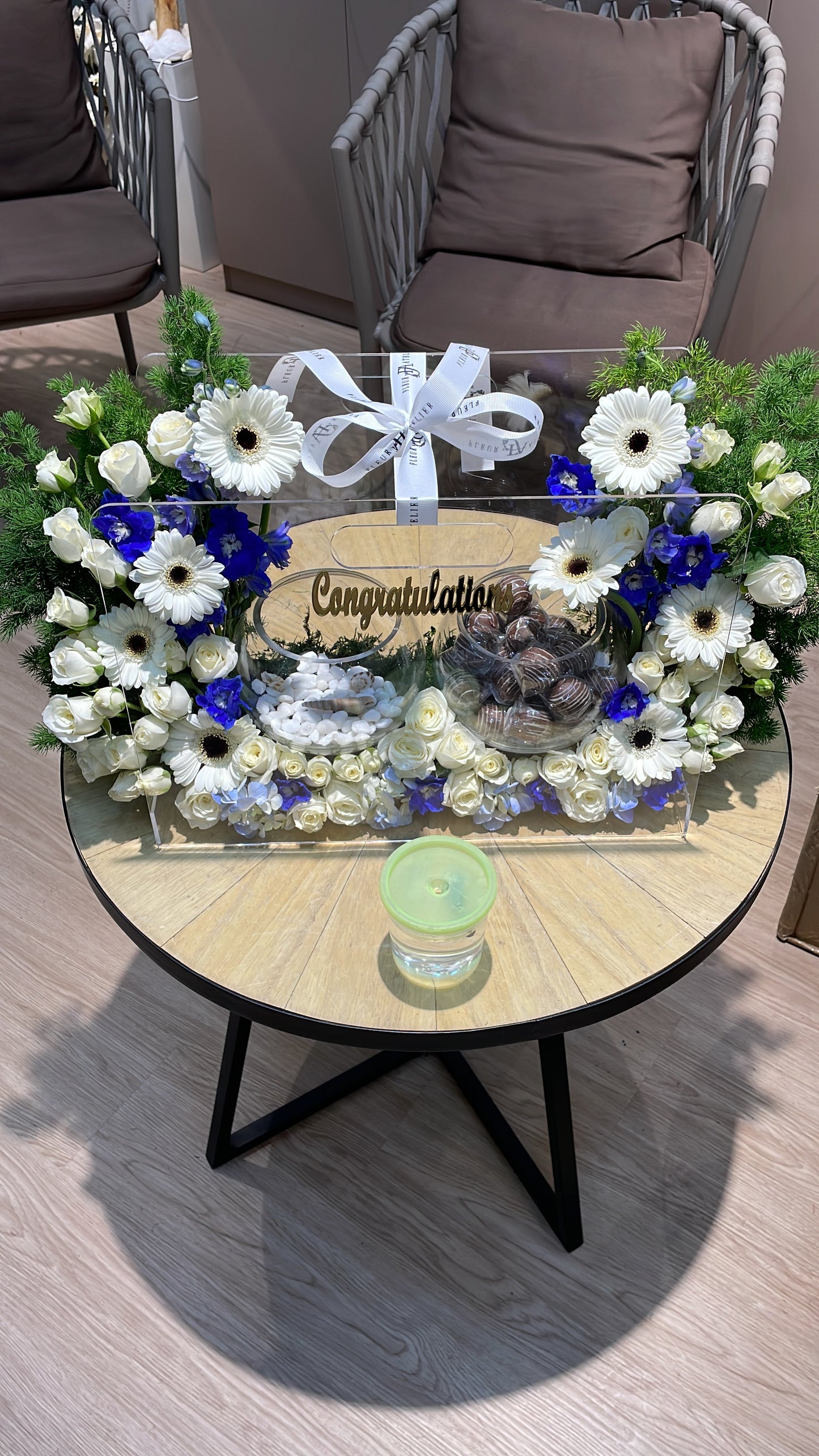 Flowers, Chocolates, Betta Fish - Blue