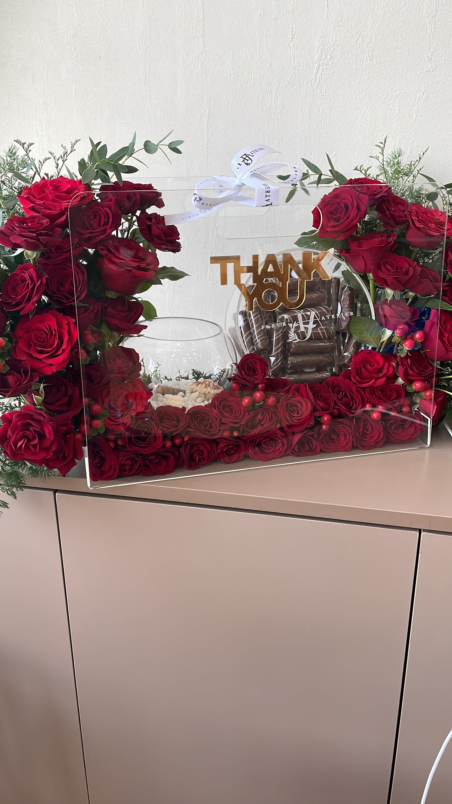 Flowers, Chocolates, Betta Fish - Red