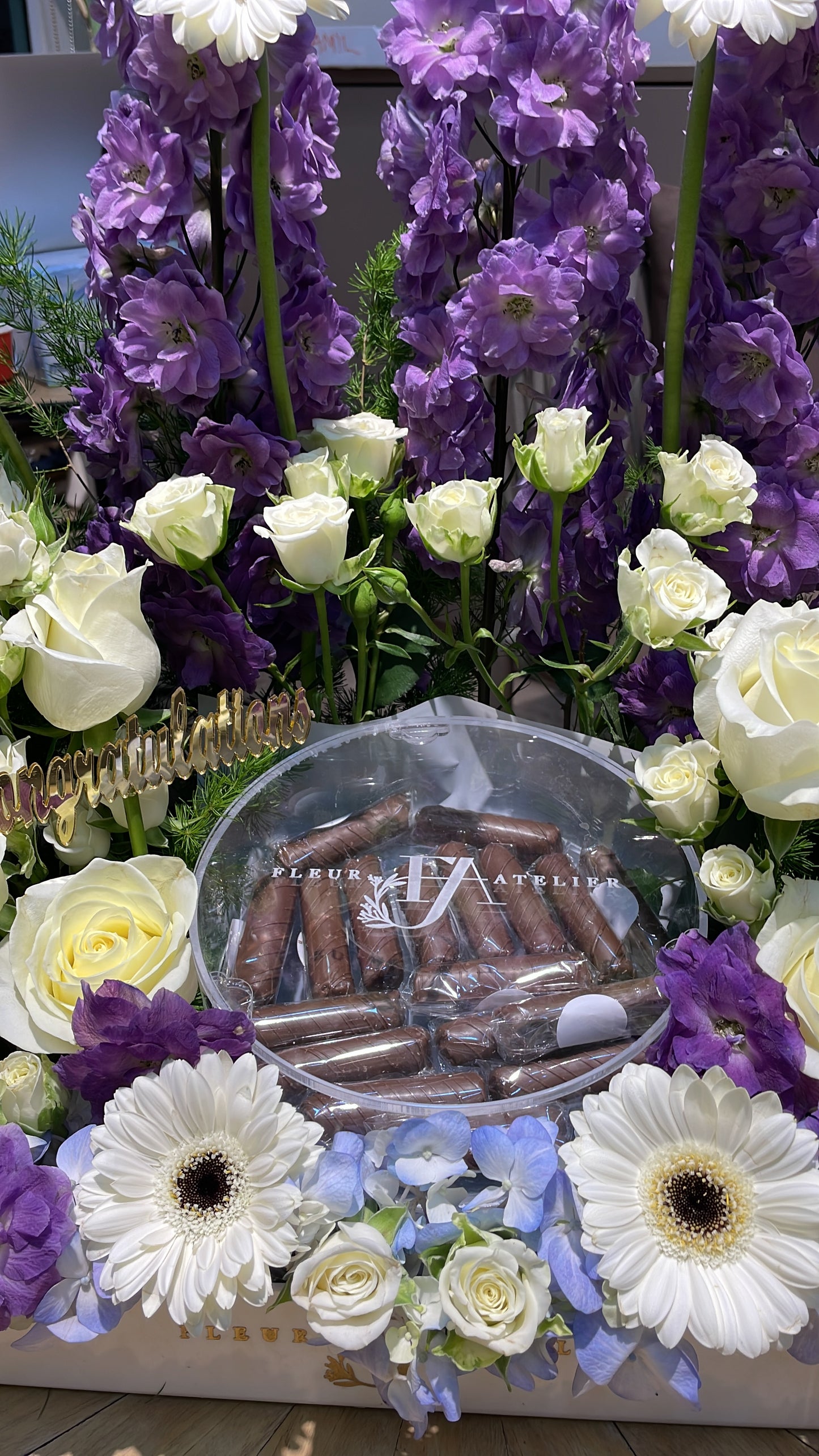 Flowers and Chocolates - Purple