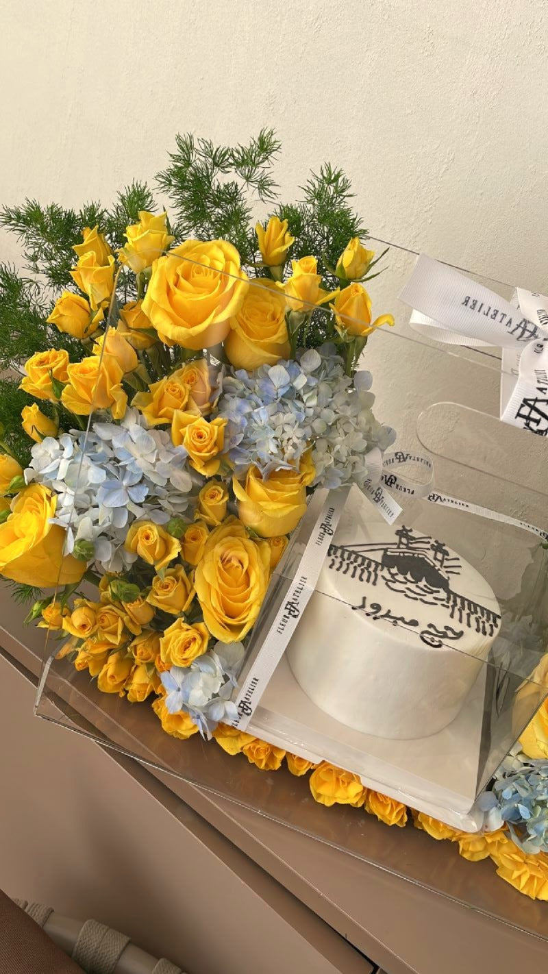 Hajj Cake with Flowers