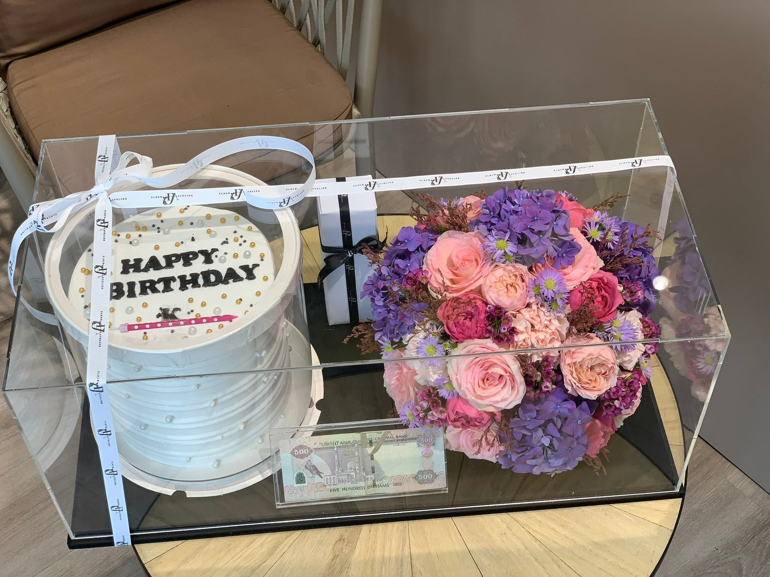 Flowers with Cake