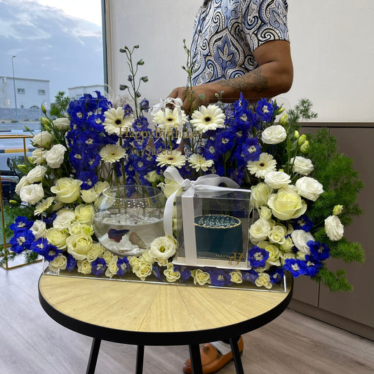 XL Combo - Blue & White
