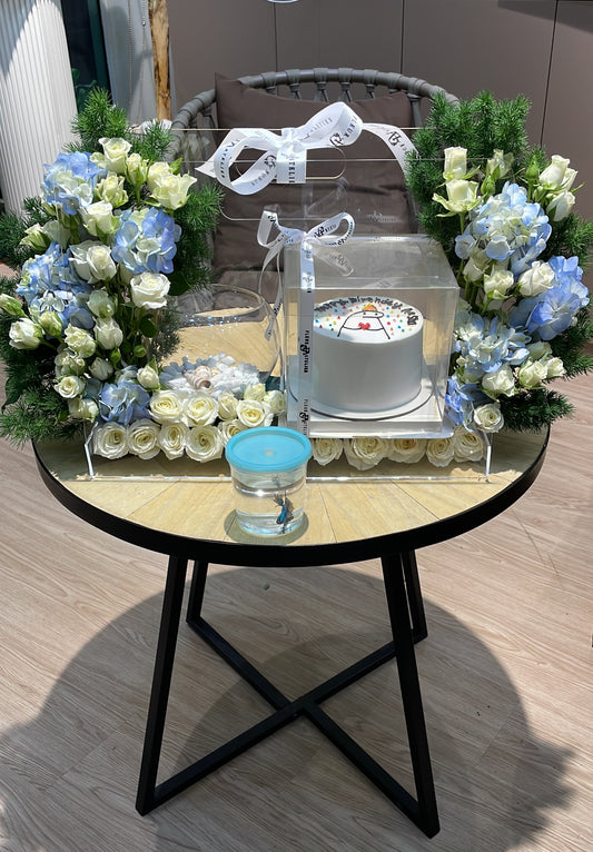 Combo - White and Blue