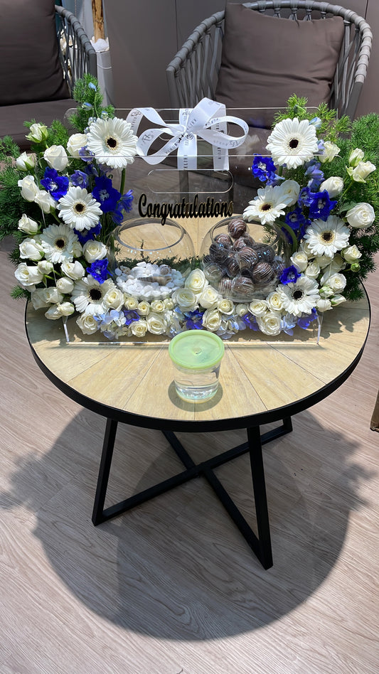 Flowers, Chocolates, Betta Fish - Blue