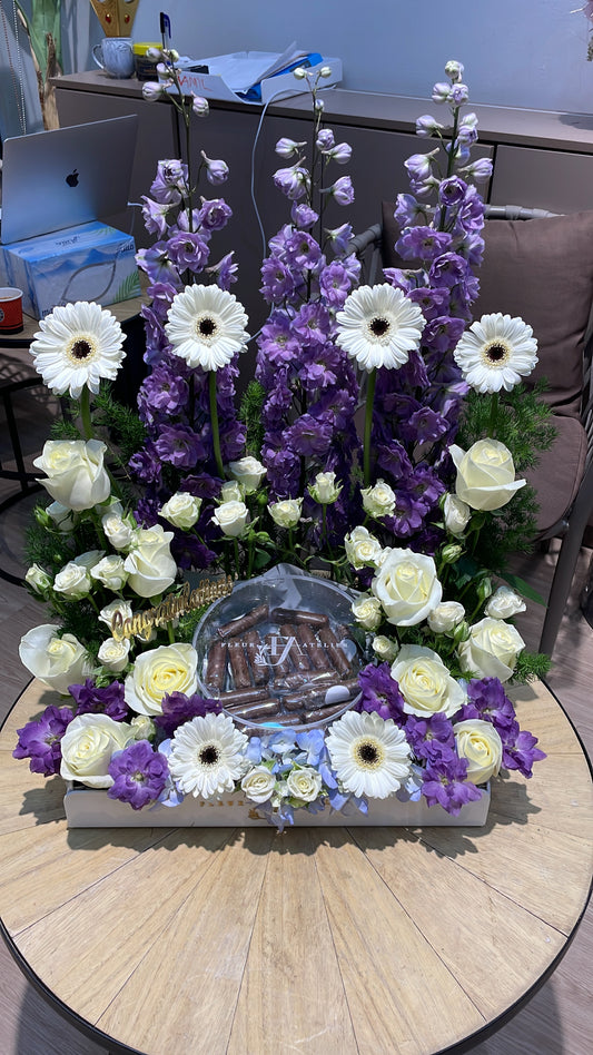 Flowers and Chocolates - Purple