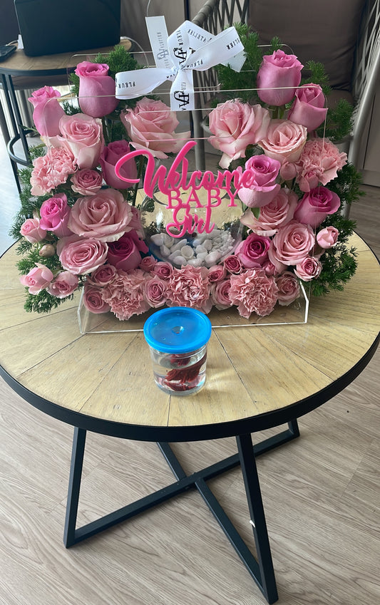 Welcome Baby Girl - Small Box
